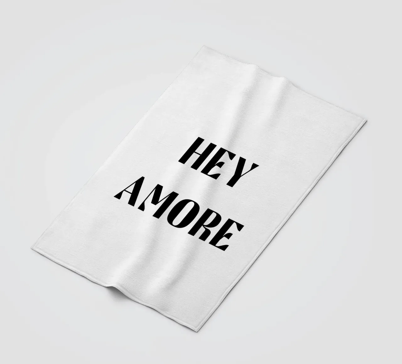 Ehi Amore B&N coperta in pile da Carinaprint