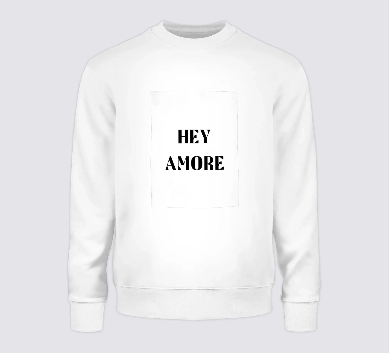 Ehi Amore B&N felpa da Carinaprint