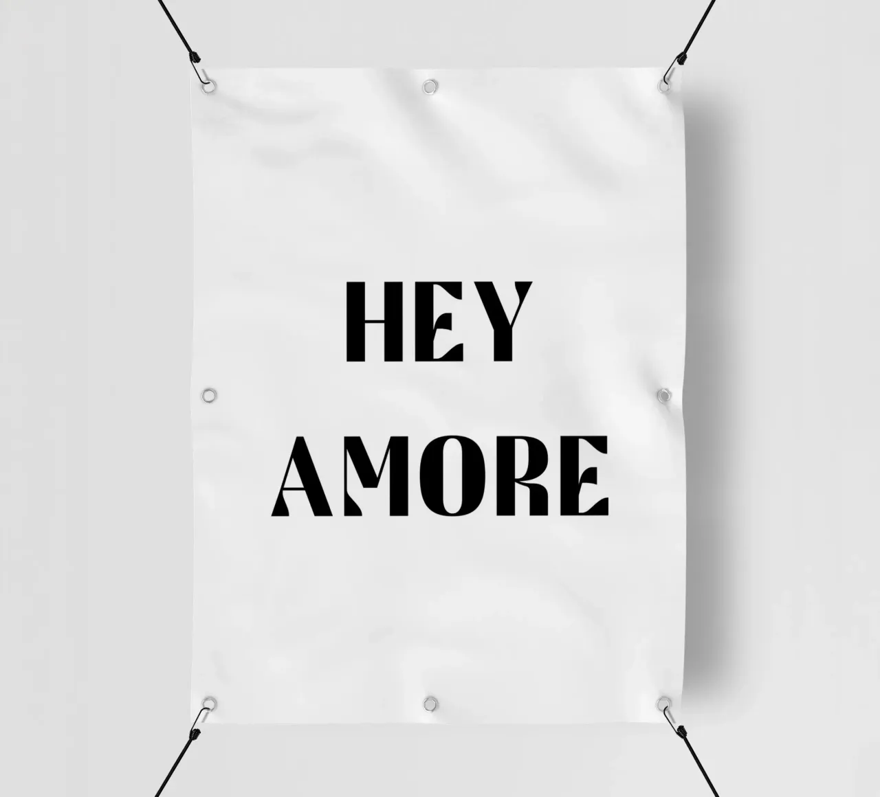 Ehi Amore B&N telo in pvc da Carinaprint