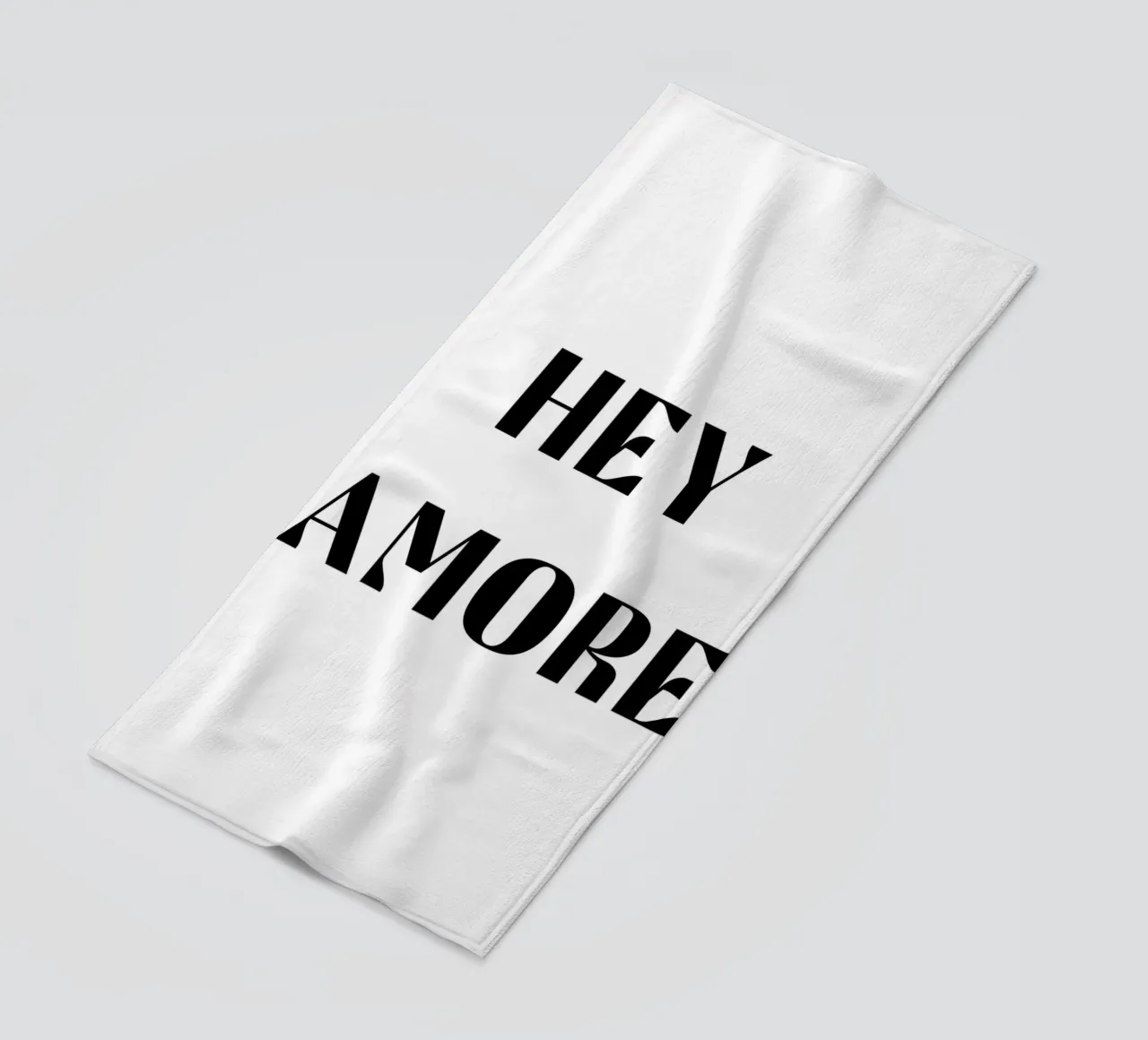 Ehi Amore B&N telo mare da Carinaprint