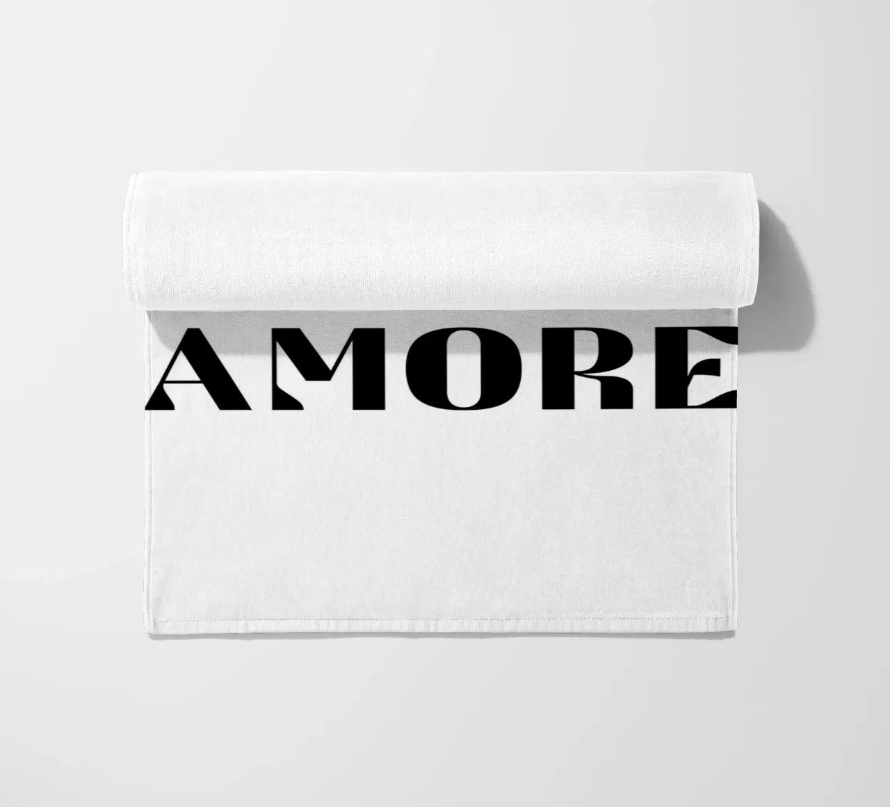 Ehi Amore B&N telo mare da Carinaprint