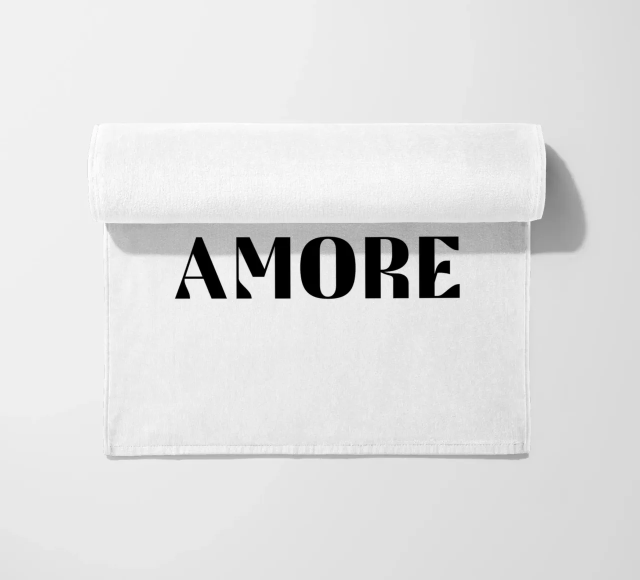 Ehi Amore B&N telo mare da Carinaprint