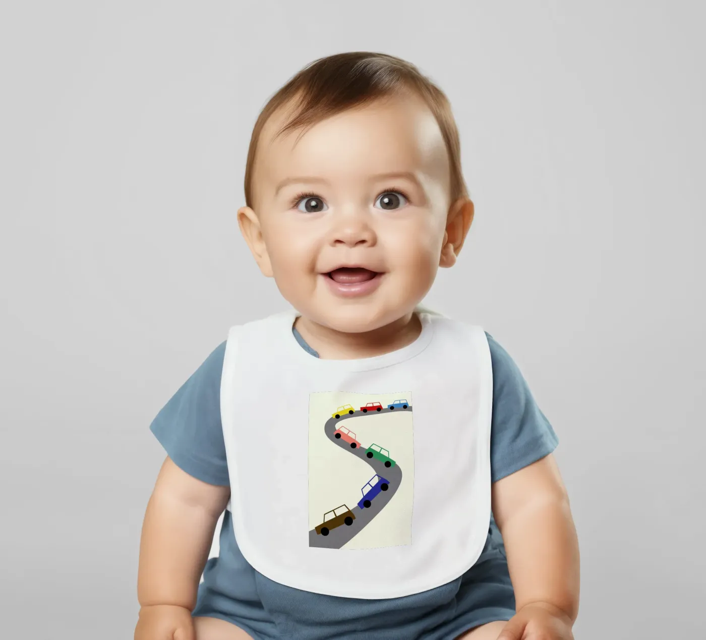 Traffic baby bib by Rosi Feist