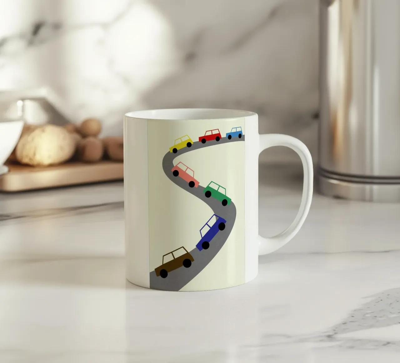 Traffic tazza in ceramica da Rosi Feist