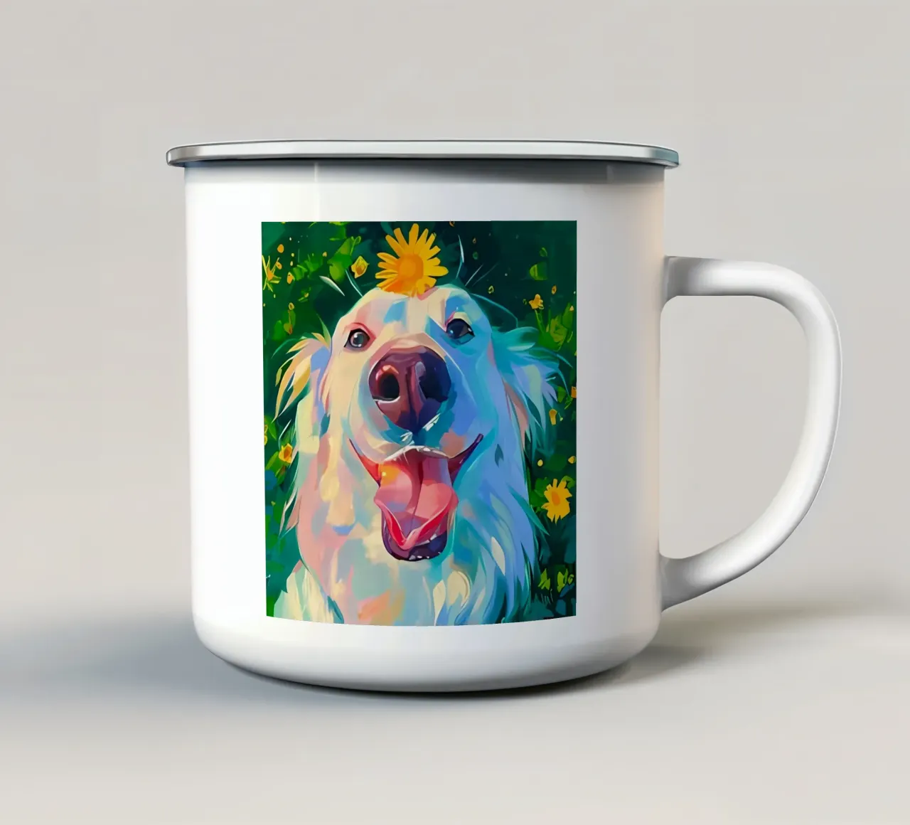 Poster d'arte minimalista 566 tazza in smalto da ahmiaLodri