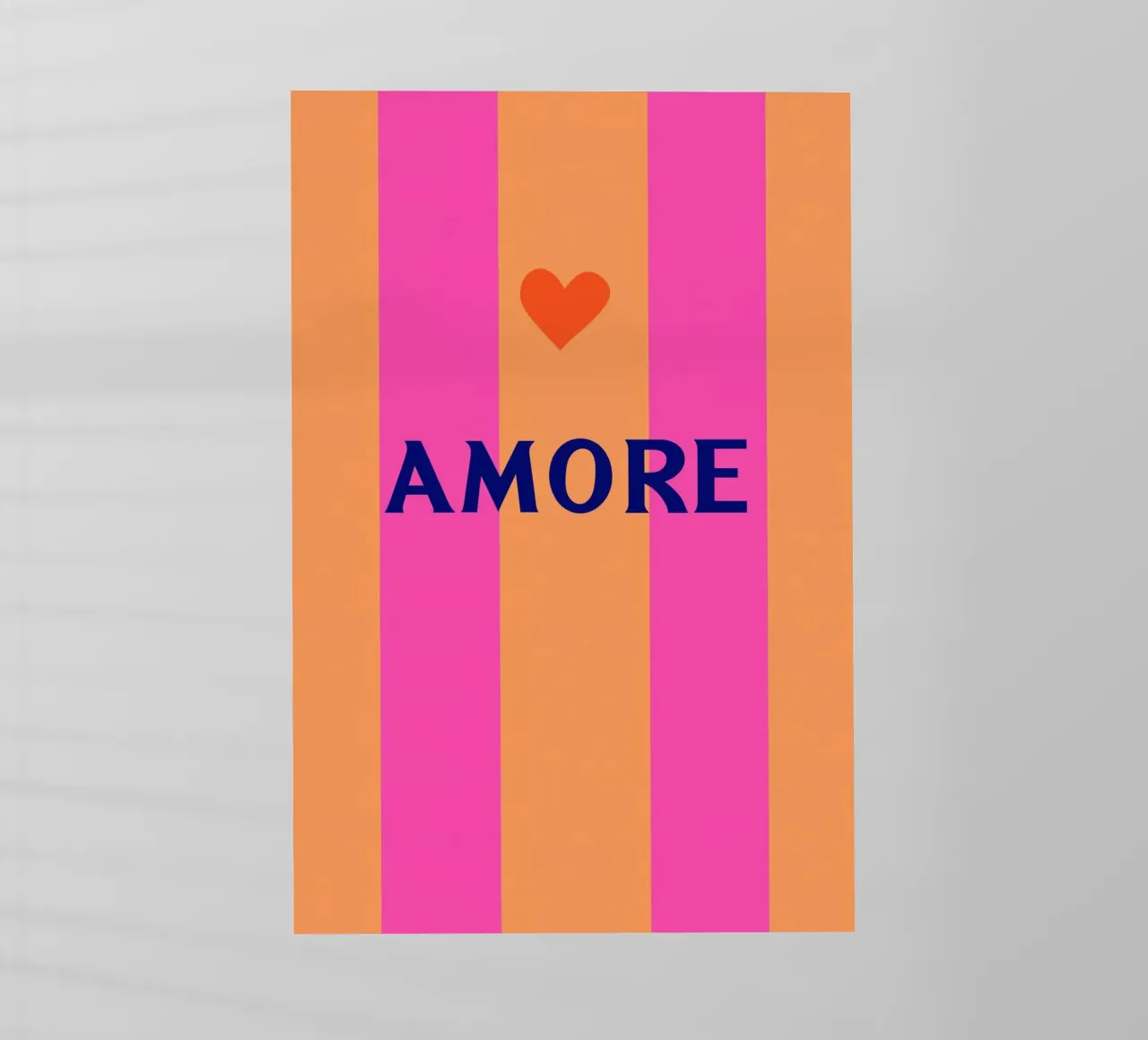 Amore strisce chic pellicola backlit da Carinaprint