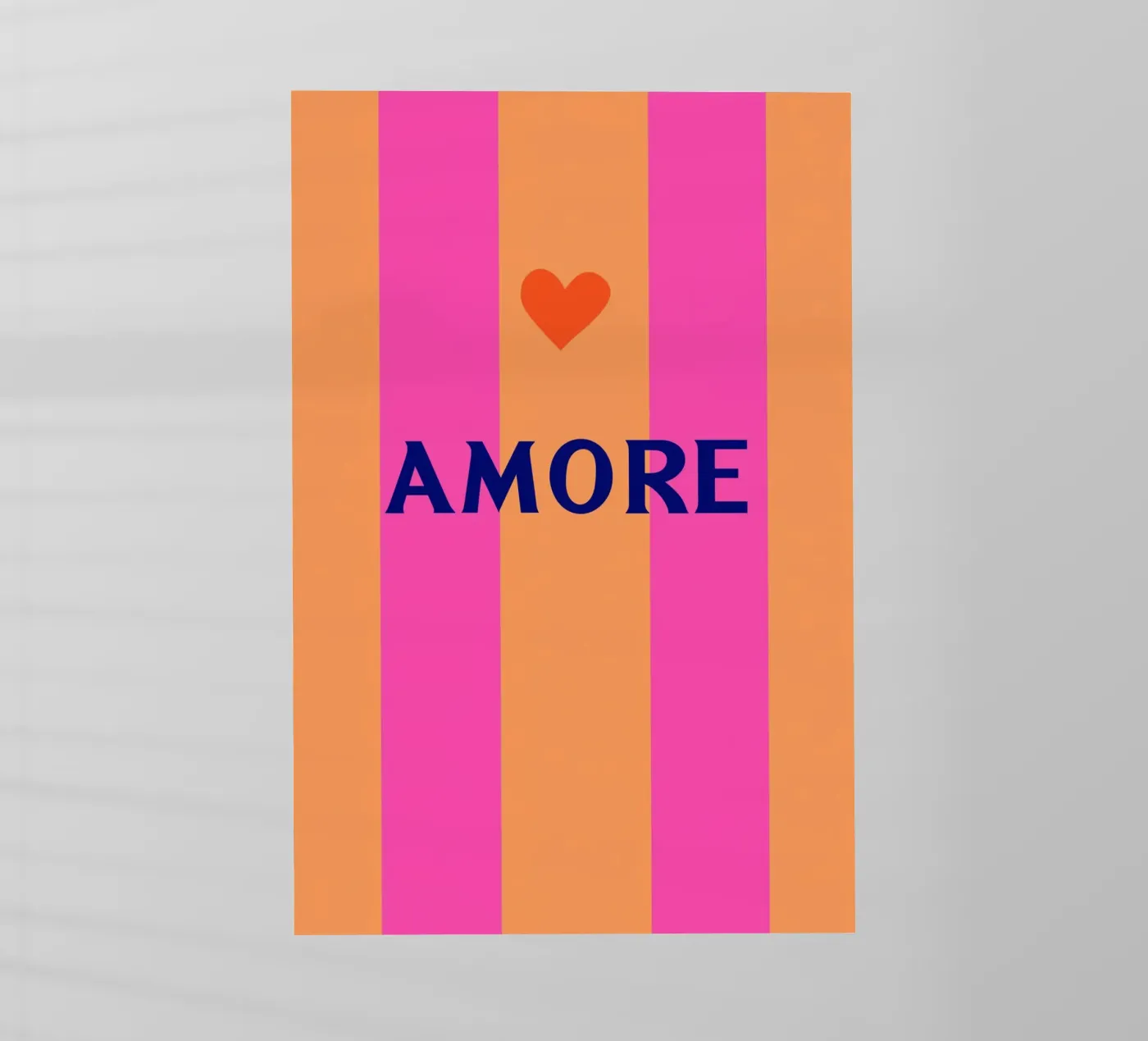 Amore strisce chic pellicola backlit da Carinaprint