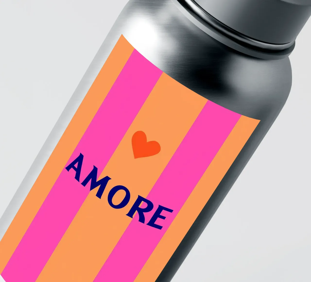 Amore strepen chic sticker van Carinaprint