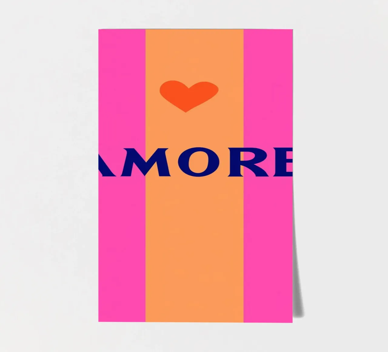 Amore stripes chic sticker sheet by Carinaprint