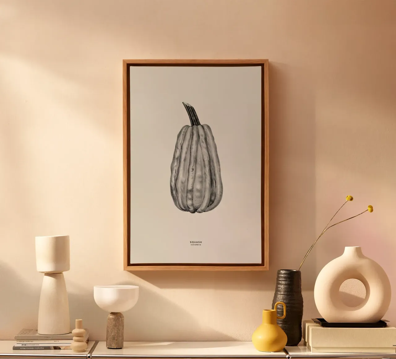 Squash tela con Cornice a cassetta da Flora & Fauna