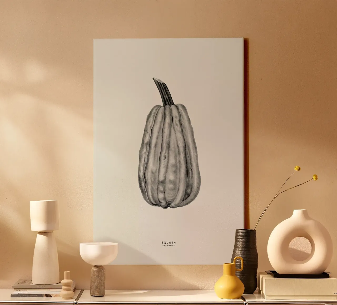 Squash tela con Cornice a cassetta da Flora & Fauna