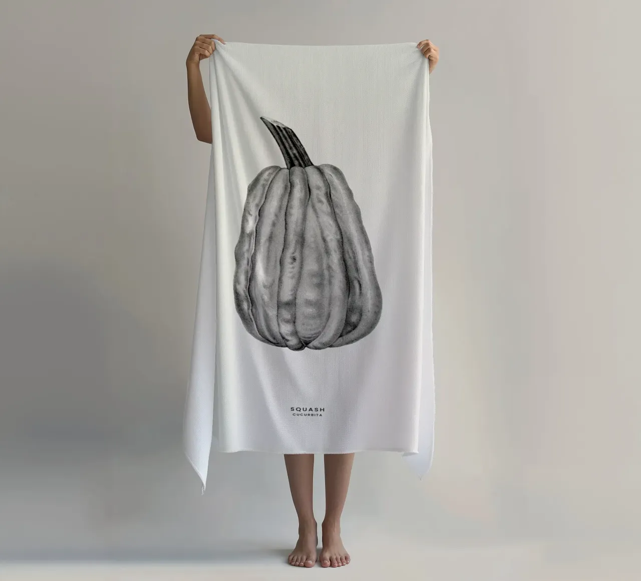 Squash beach towel by Flora & Fauna