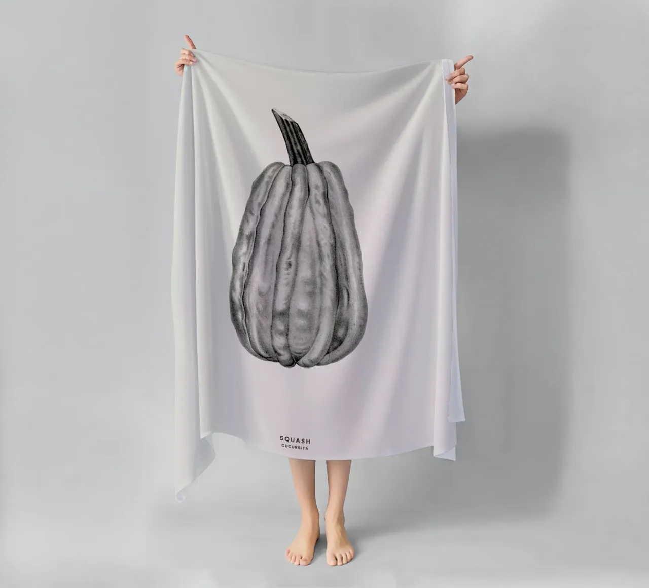 Squash beach towel by Flora & Fauna