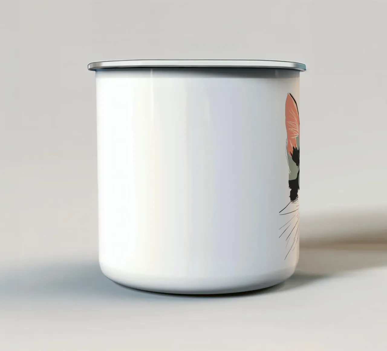 Smart face enamel mug by LaylaOzFun