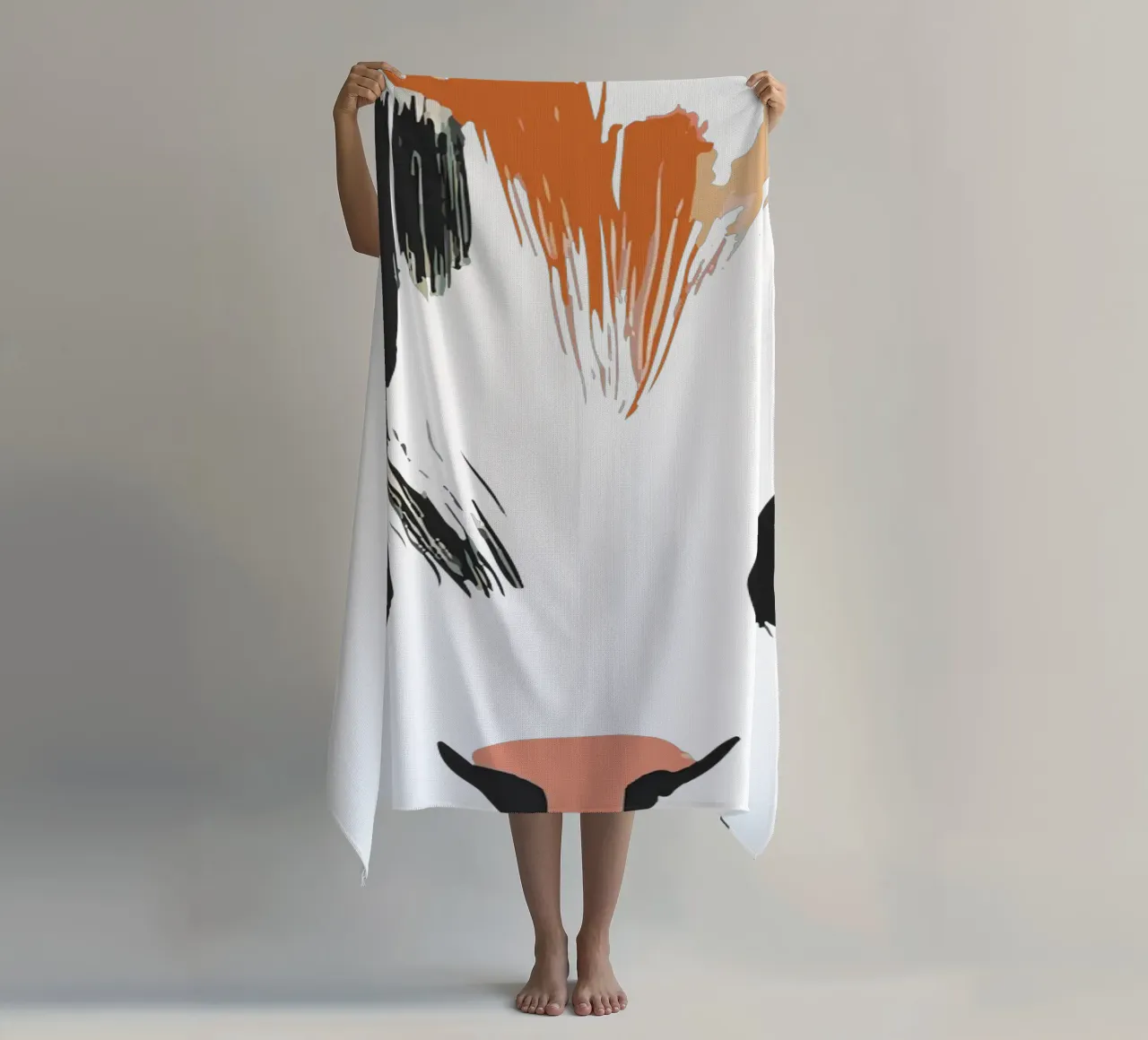 Smart face beach towel by LaylaOzFun