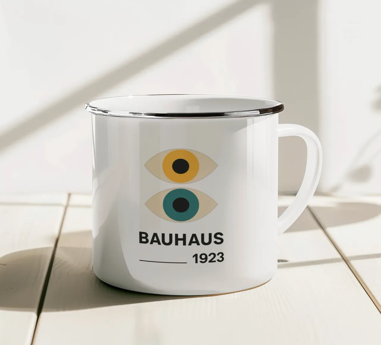 Watch & Create – Bauhaus Vision taza de esmalte de SMPLE