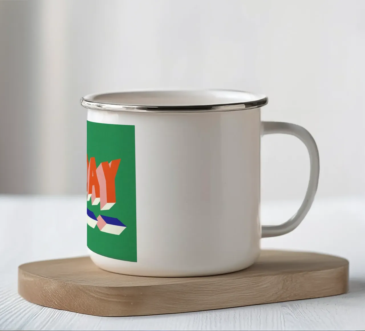 FRIDAY! tazza in smalto da Rosi Feist