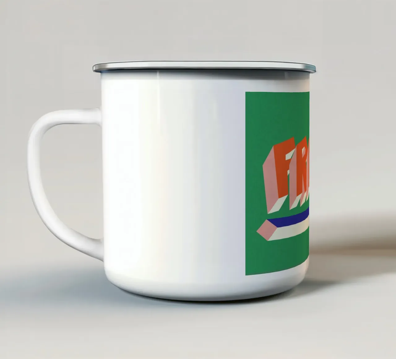 FRIDAY! tazza in smalto da Rosi Feist