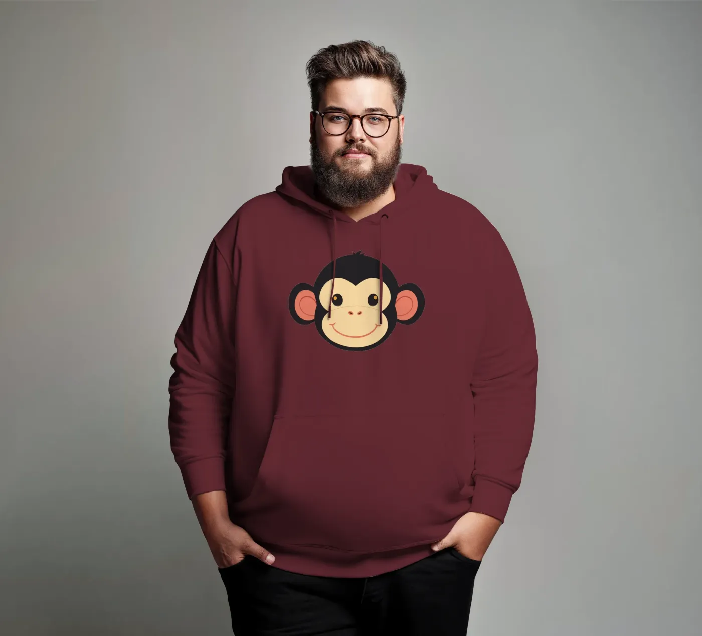 Funny monkey hoodie by LaylaOzFun