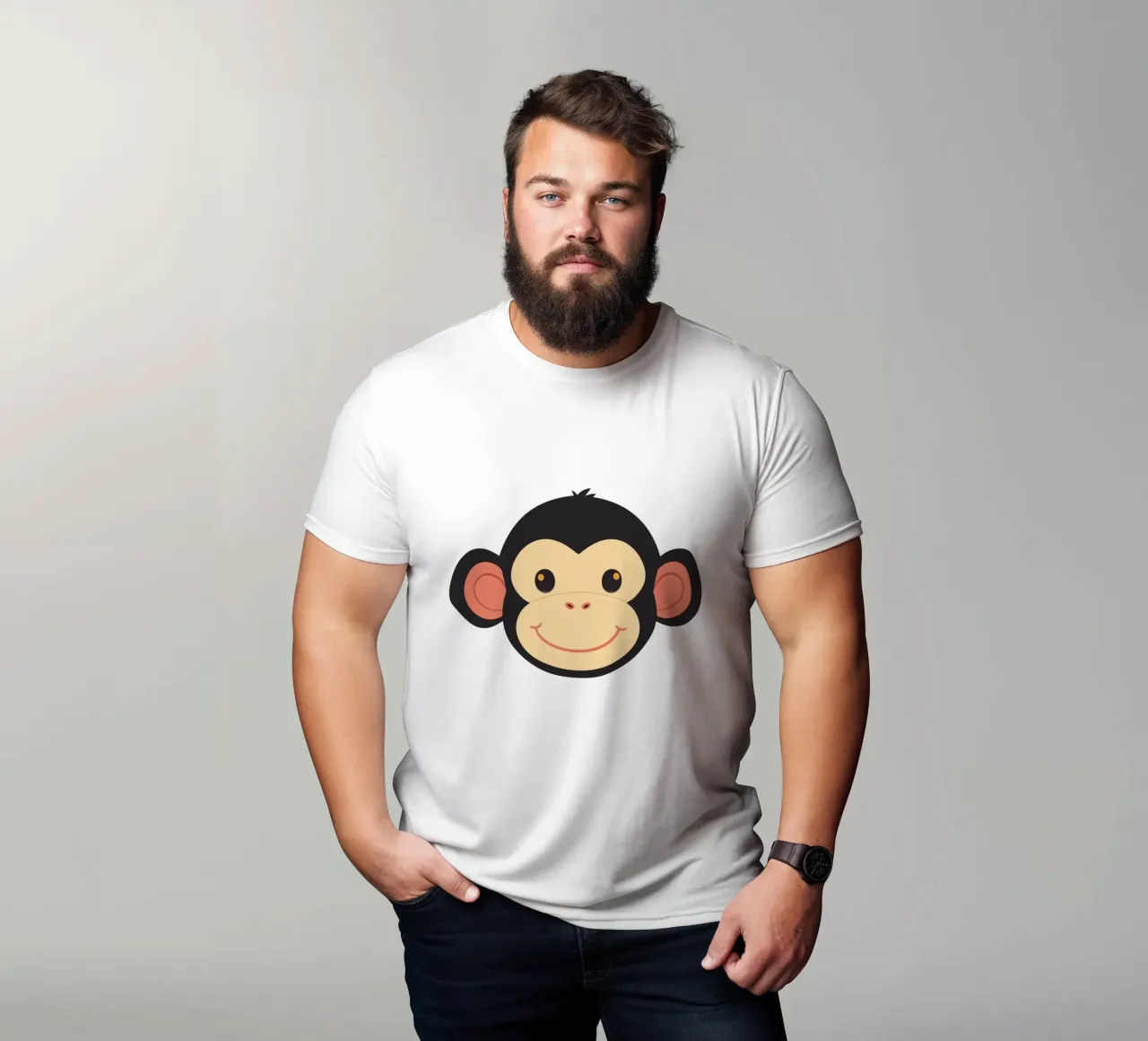 Scimmia divertente t-shirt da LaylaOzFun