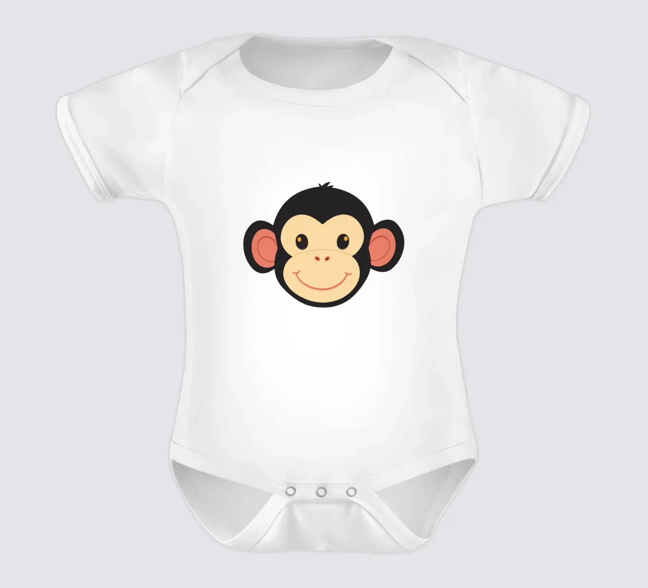 Scimmia divertente body neonato maniche corte da LaylaOzFun