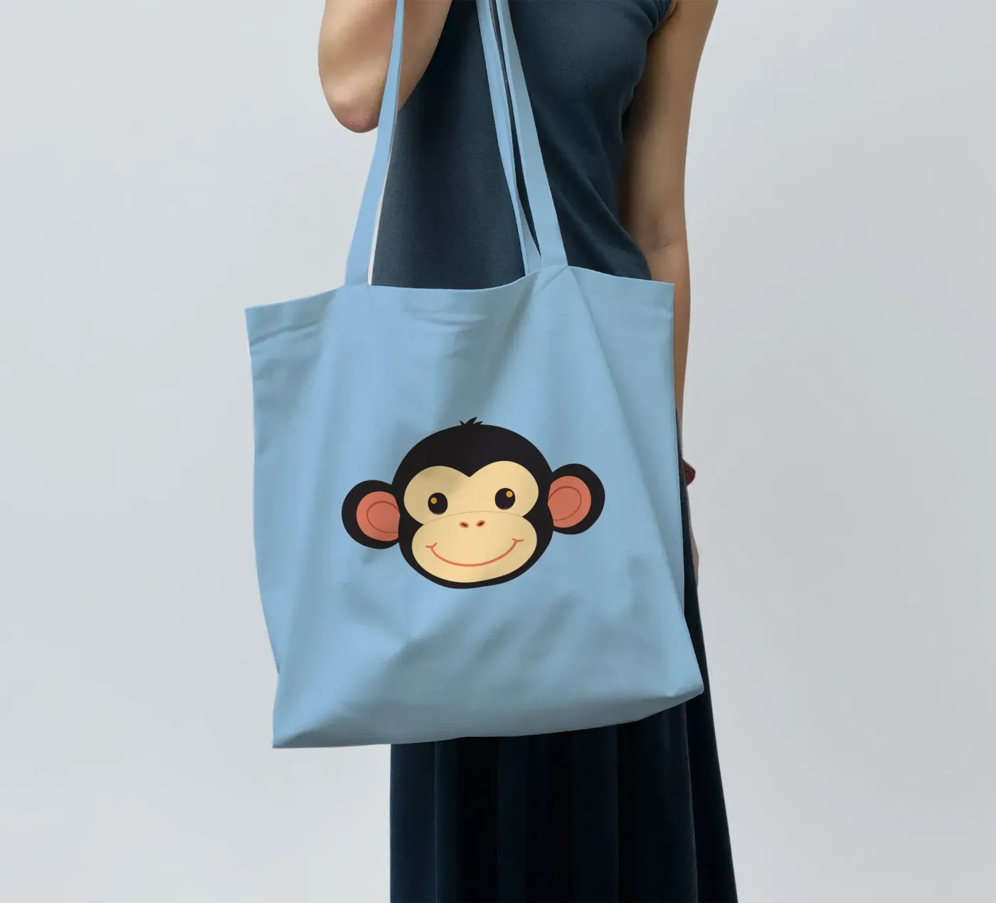 Funny monkey tote bag by LaylaOzFun