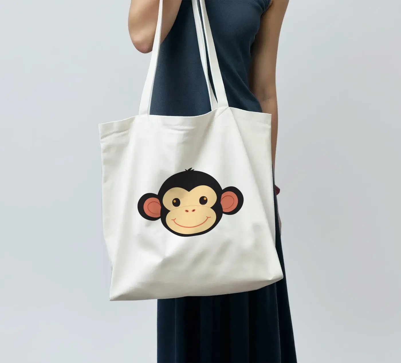 Funny monkey tote bag by LaylaOzFun