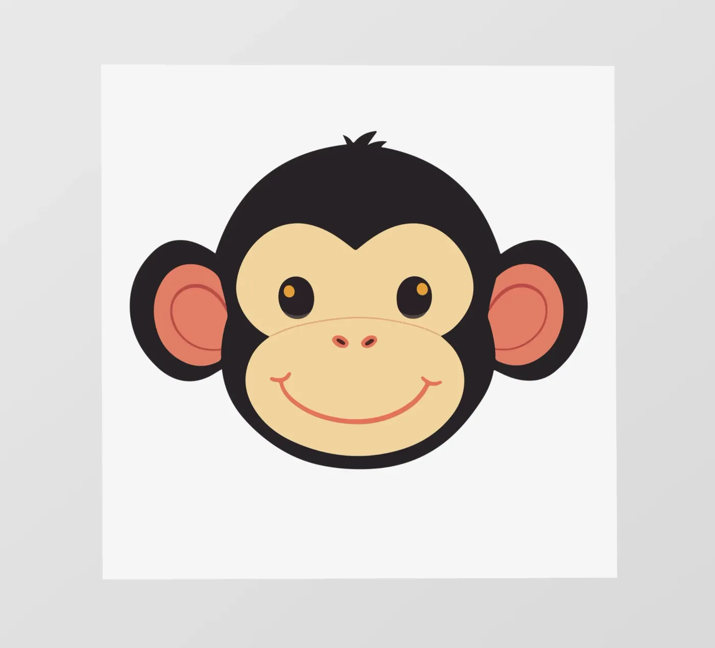 Scimmia divertente carta da parati fotografica da LaylaOzFun