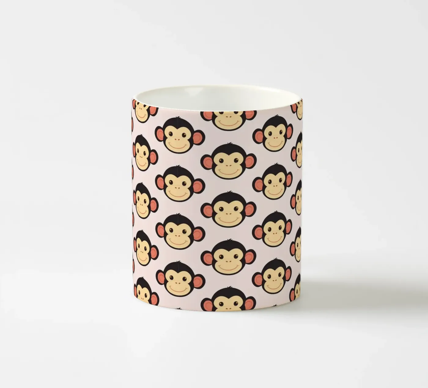 Funny monkey ceramic mug by LaylaOzFun