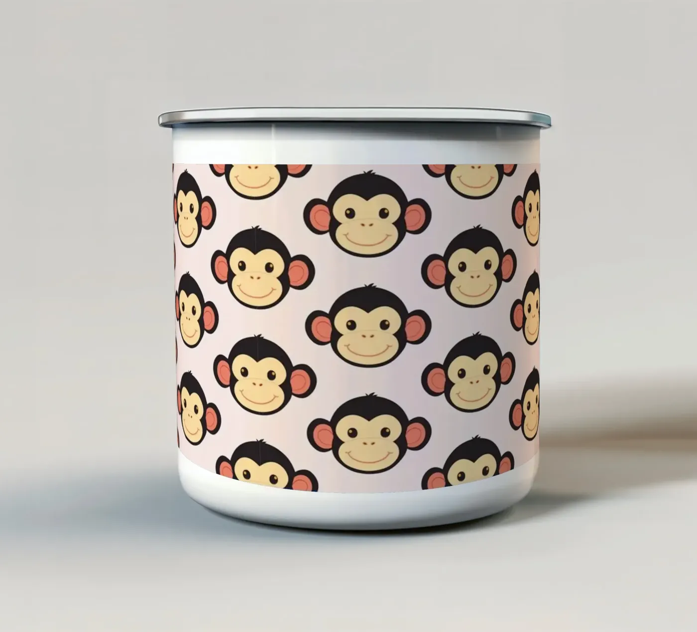 Funny monkey enamel mug by LaylaOzFun