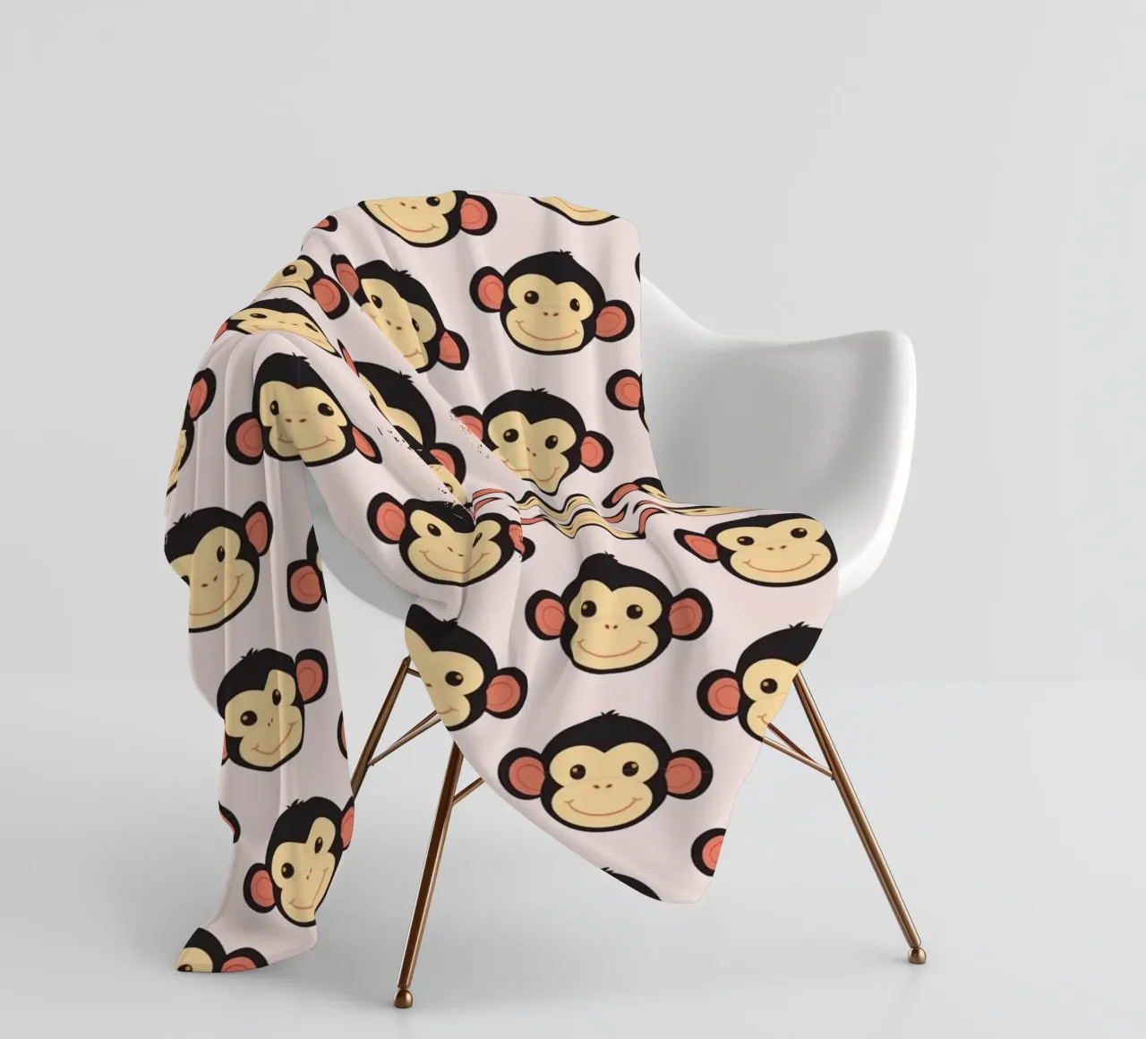 Funny monkey Fleecedecke von LaylaOzFun