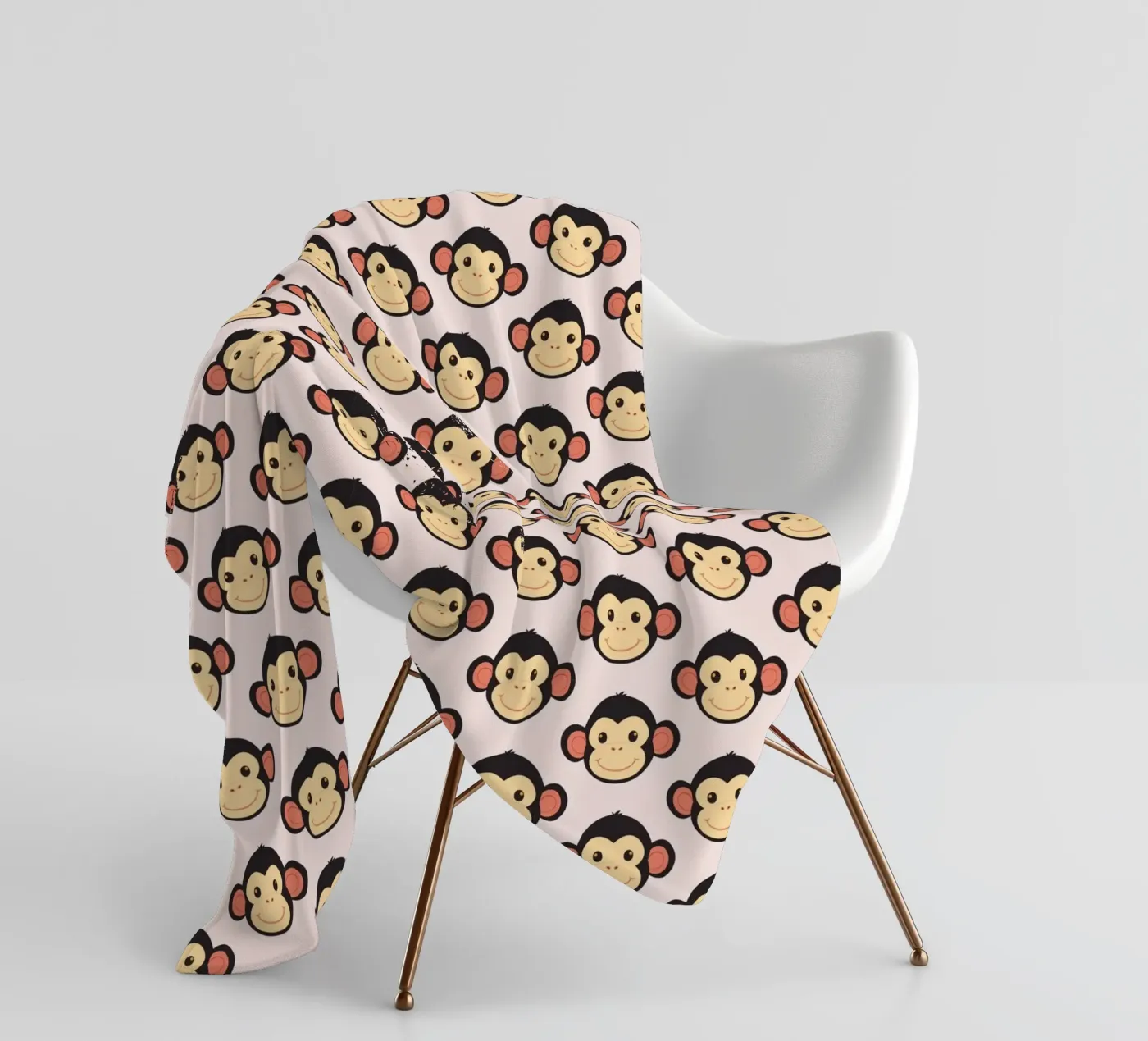 Funny monkey fleecedeken van LaylaOzFun