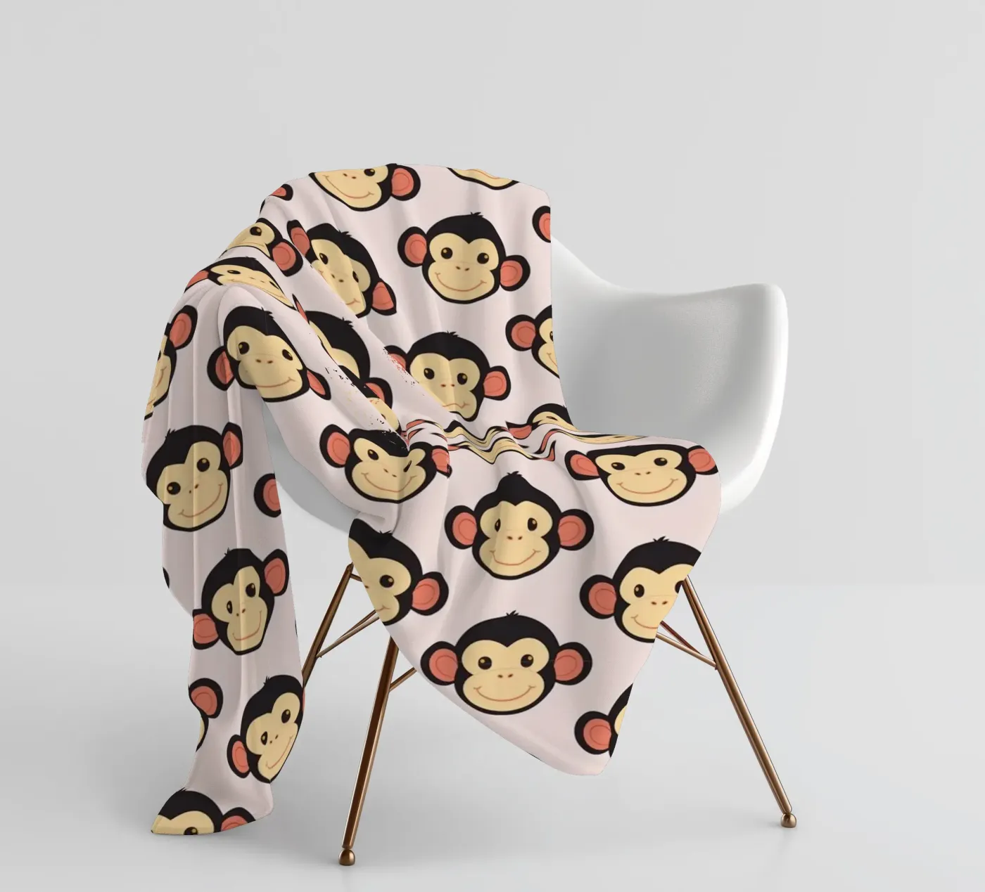 Funny monkey fleecedeken van LaylaOzFun