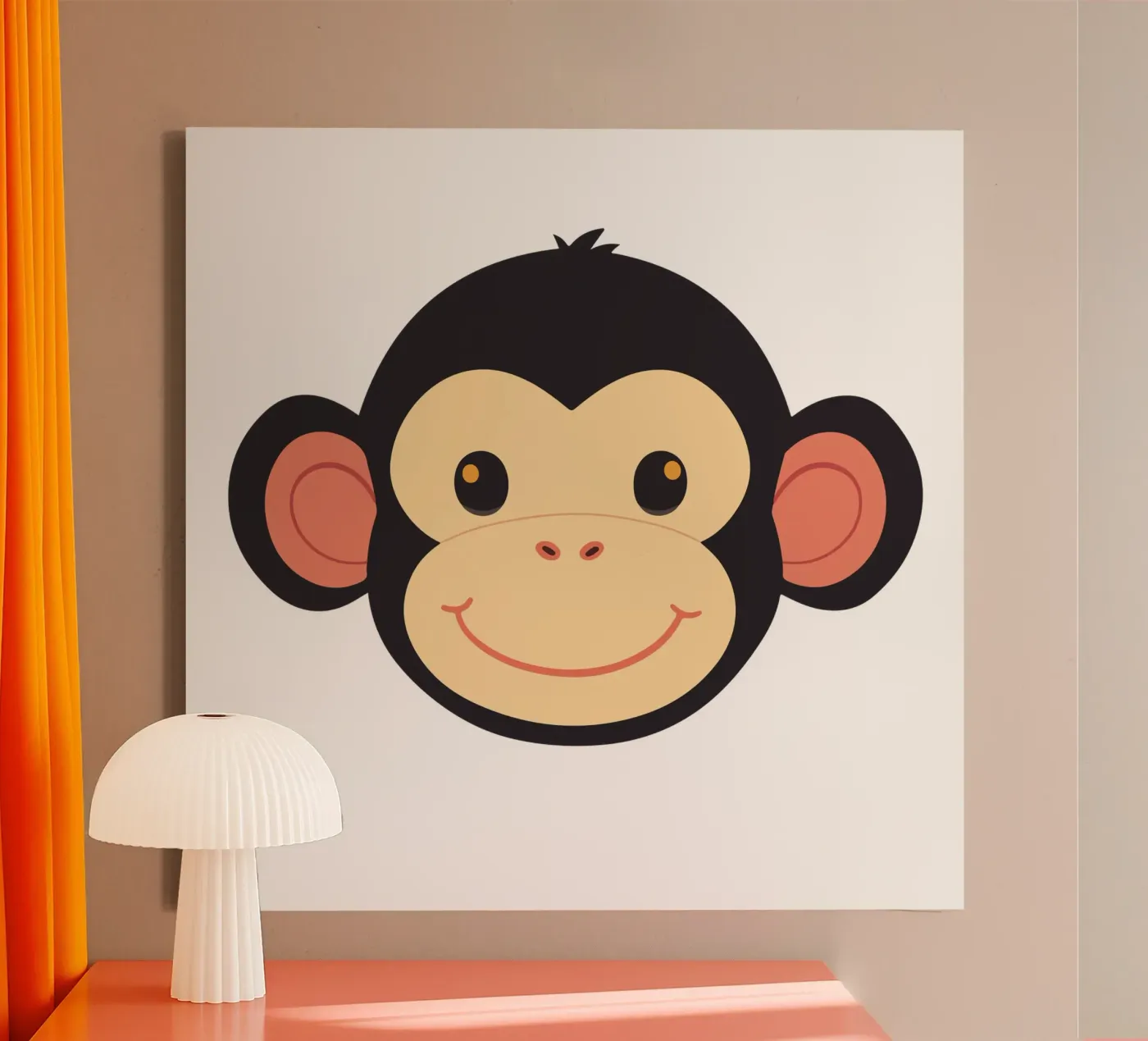 Funny monkey canvas by LaylaOzFun