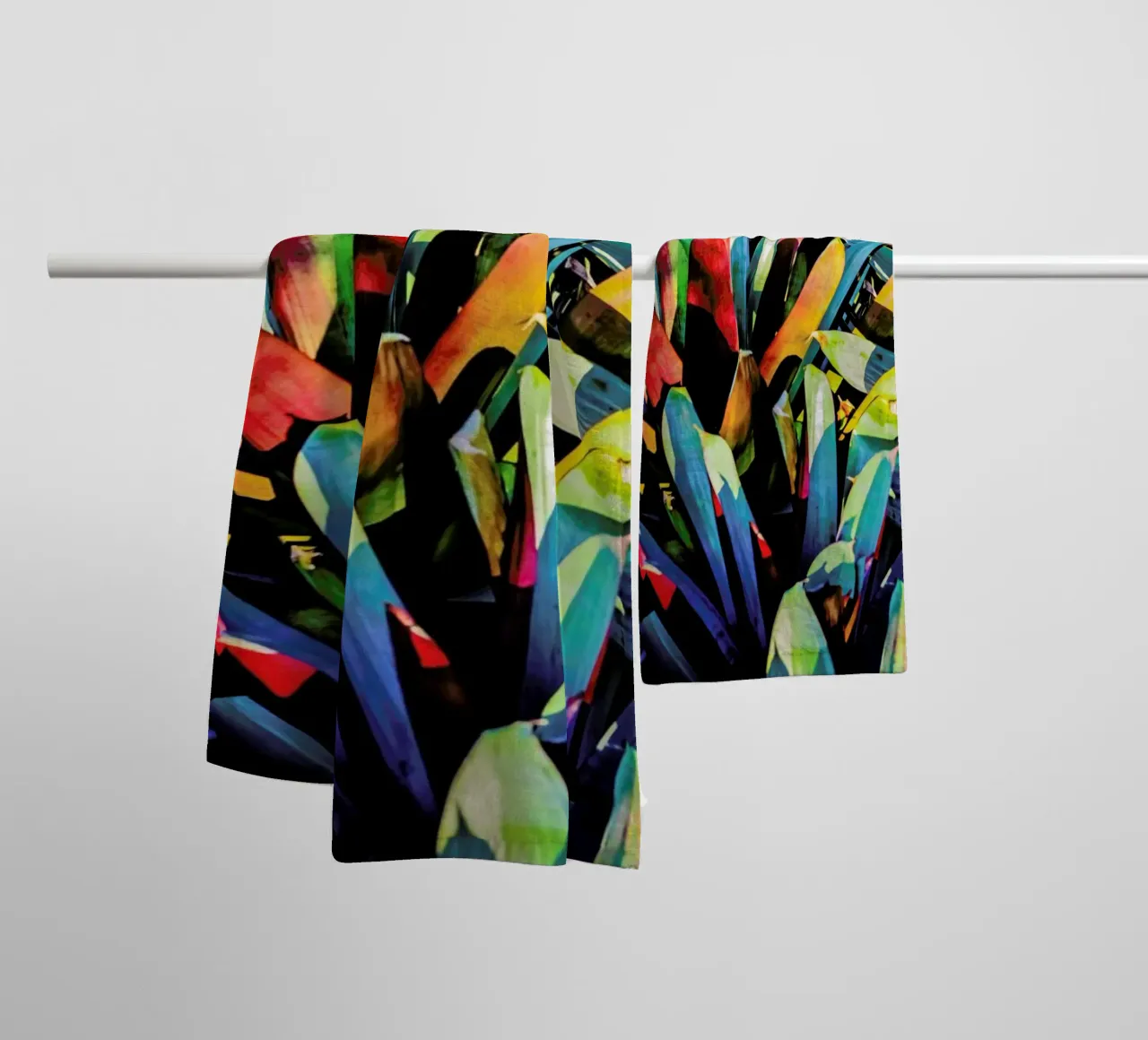 Colorful Palm Trees asciugamano da bagno da Babett Schultze