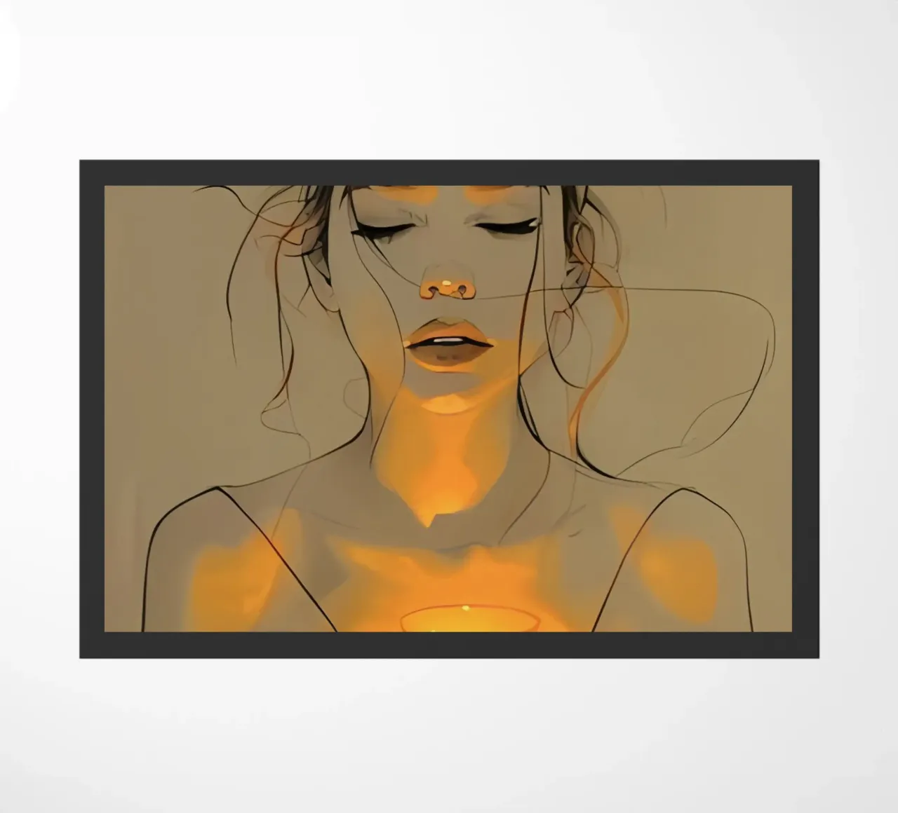 Minimalist Art Poster 582 doormat by ahmiaLodri
