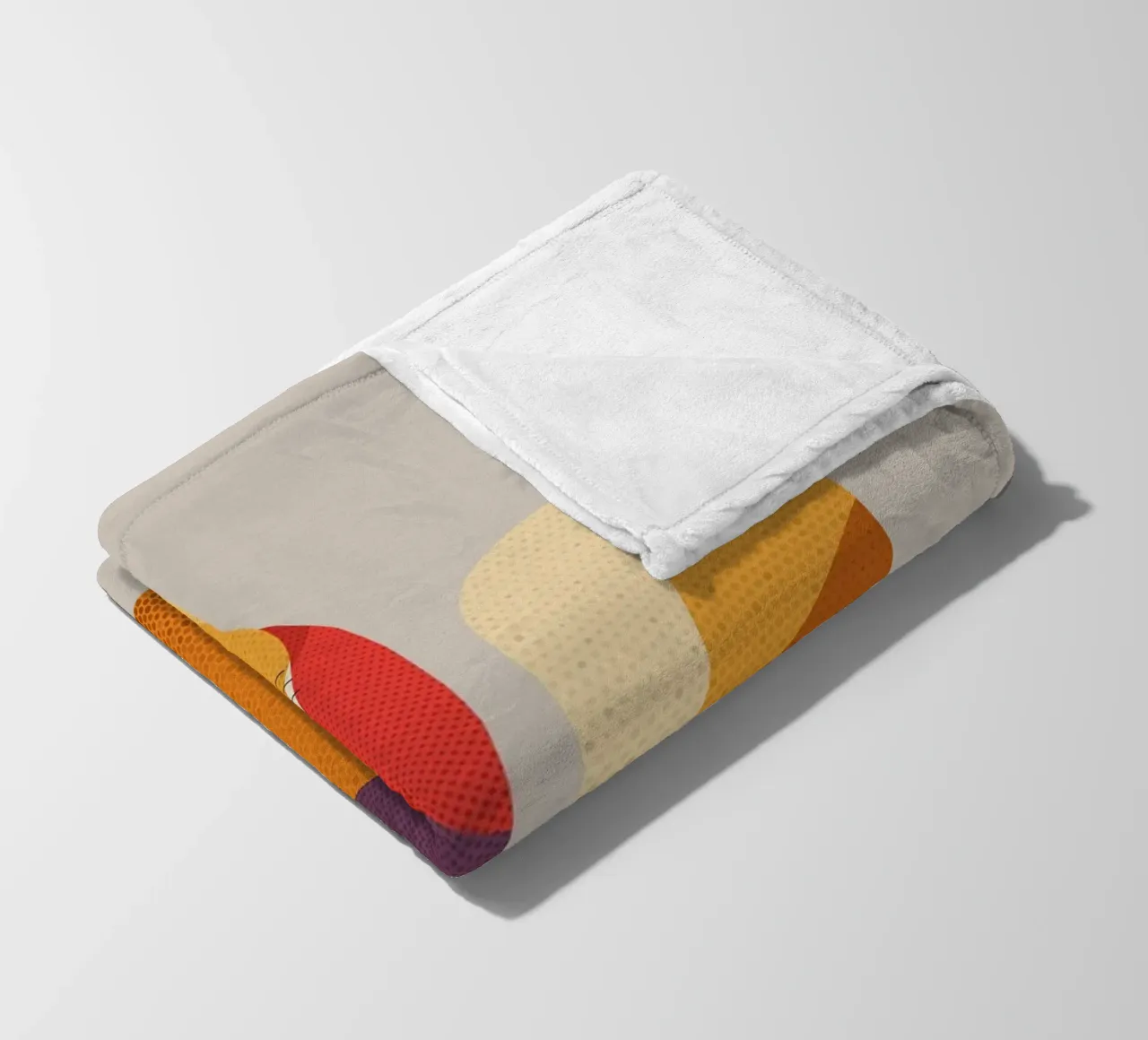 Red Squirrel fleece blanket by The Printed Sparrow