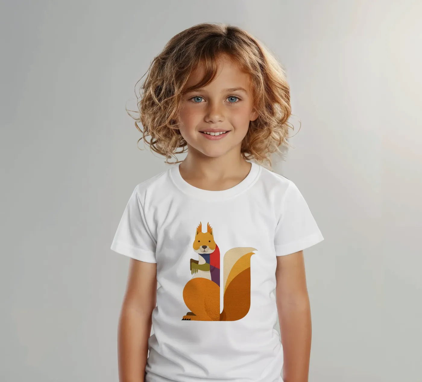 Rotes Eichhörnchen Kinder T-Shirt von The Printed Sparrow