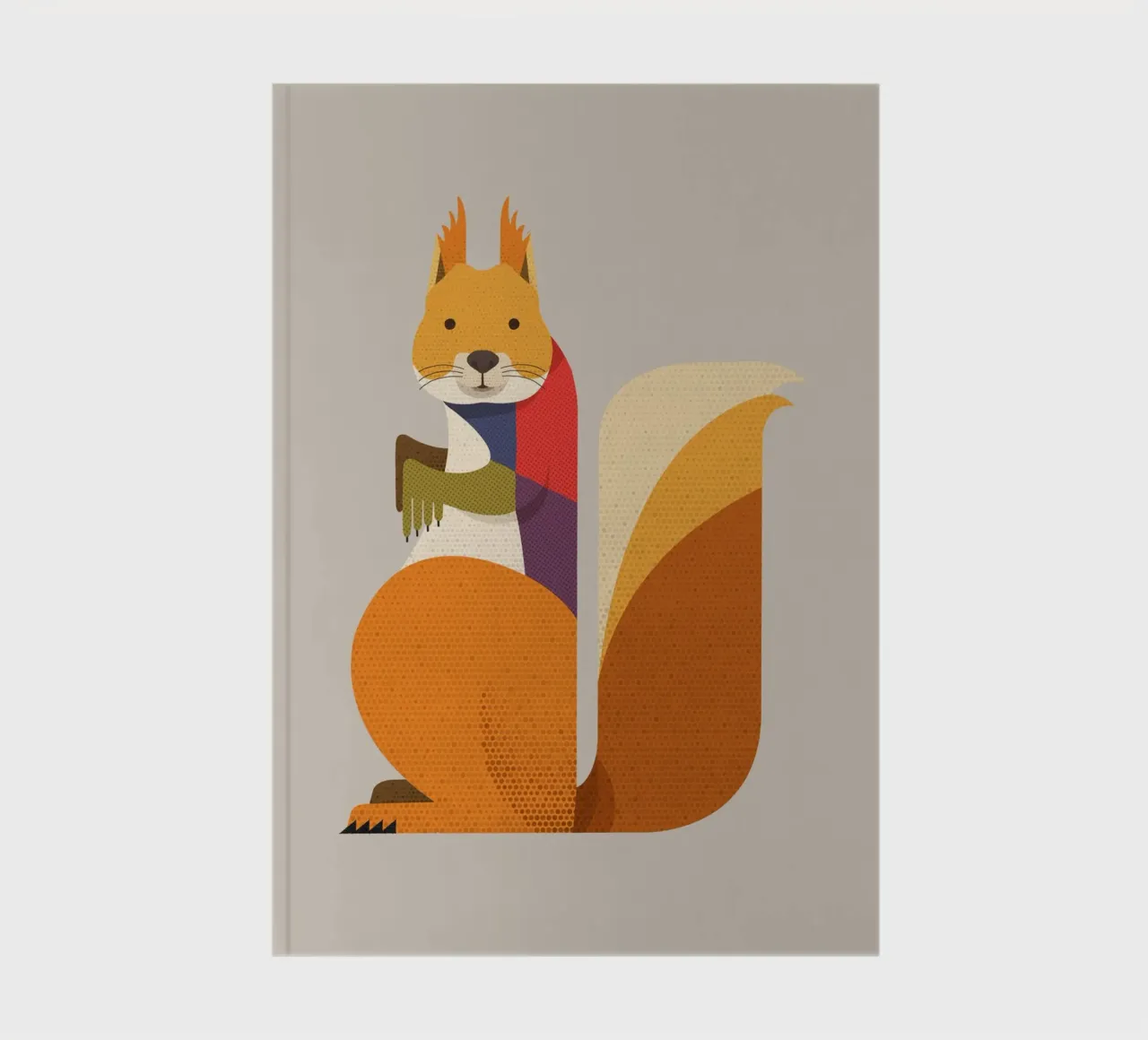 Red Squirrel notebook by The Printed Sparrow
