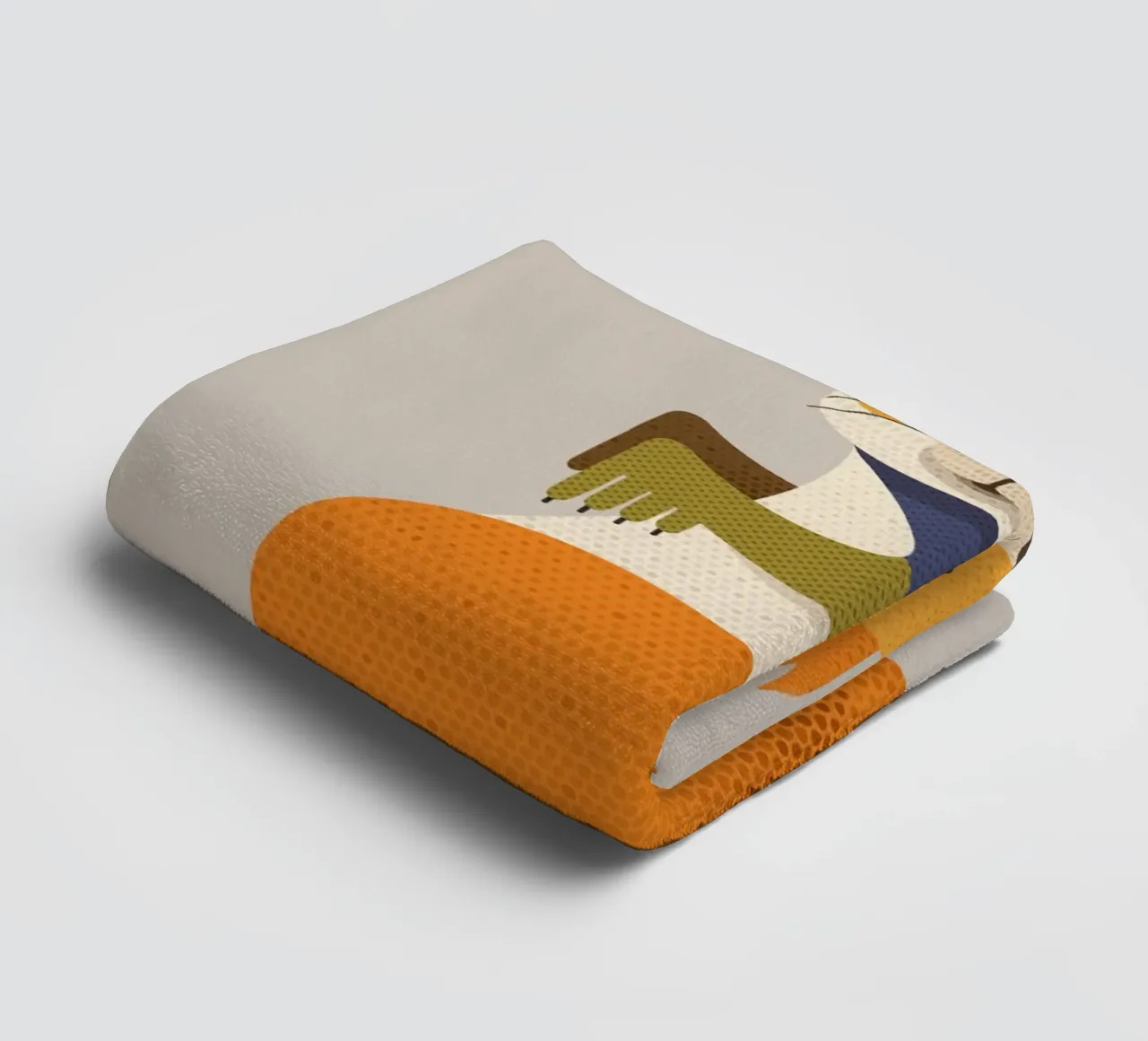 Red Squirrel towel by The Printed Sparrow