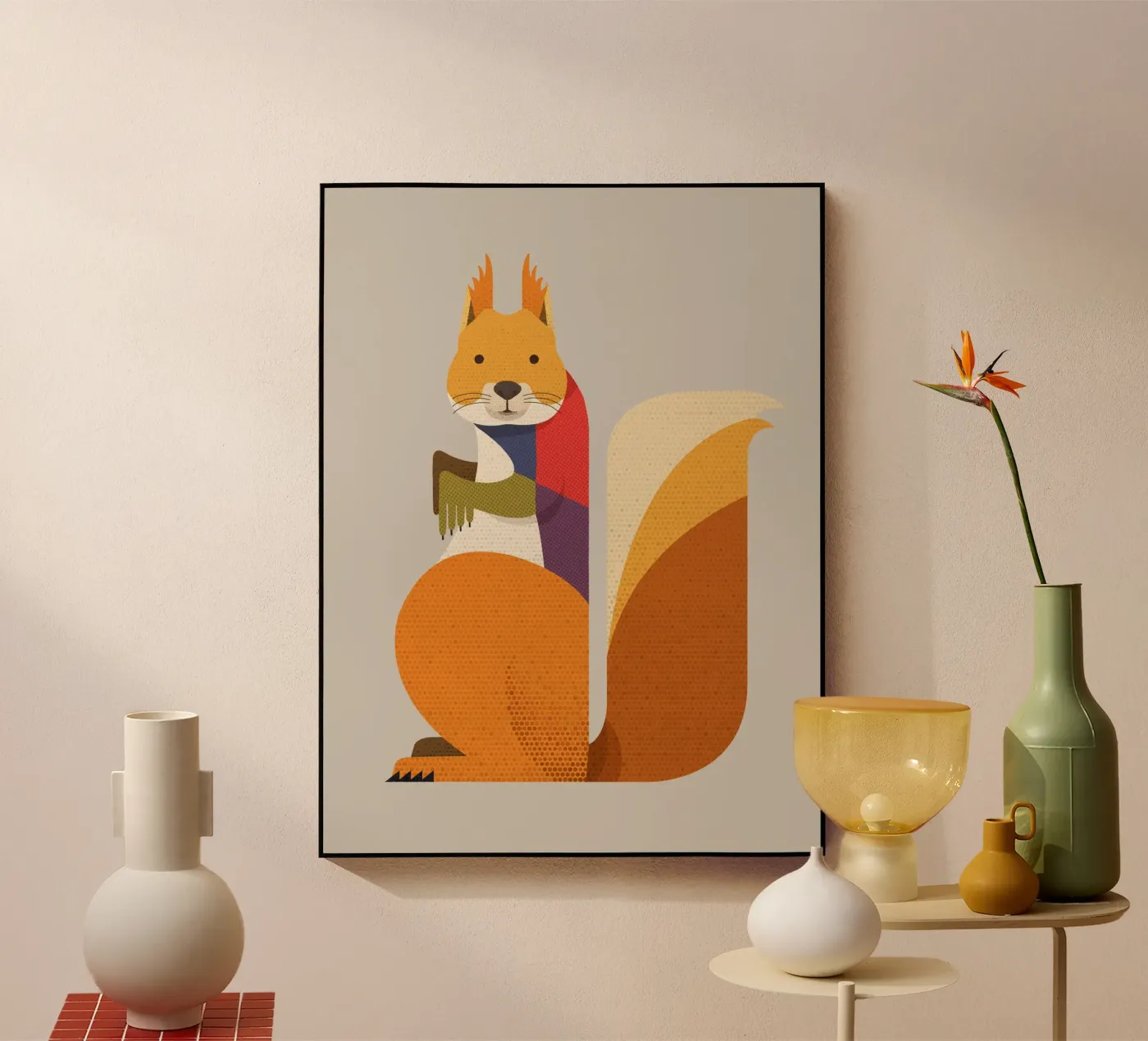 Rotes Eichhörnchen Acryl-Glas von The Printed Sparrow