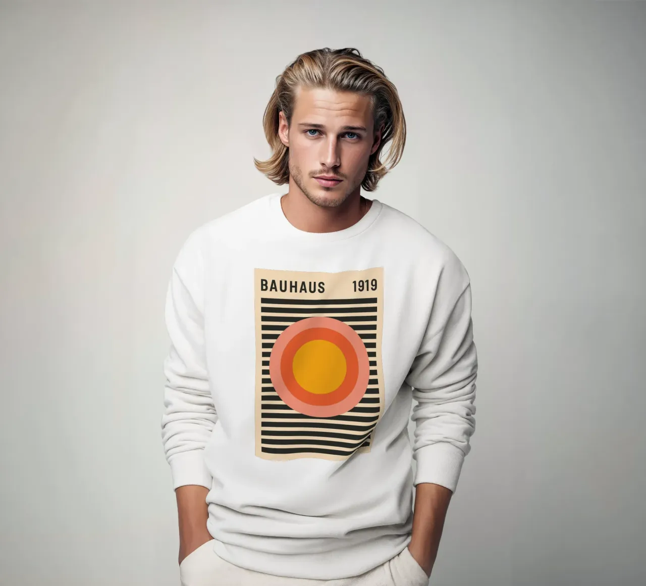 Constructive Color – Bauhaus Formspiel sweatshirt van SMPLE