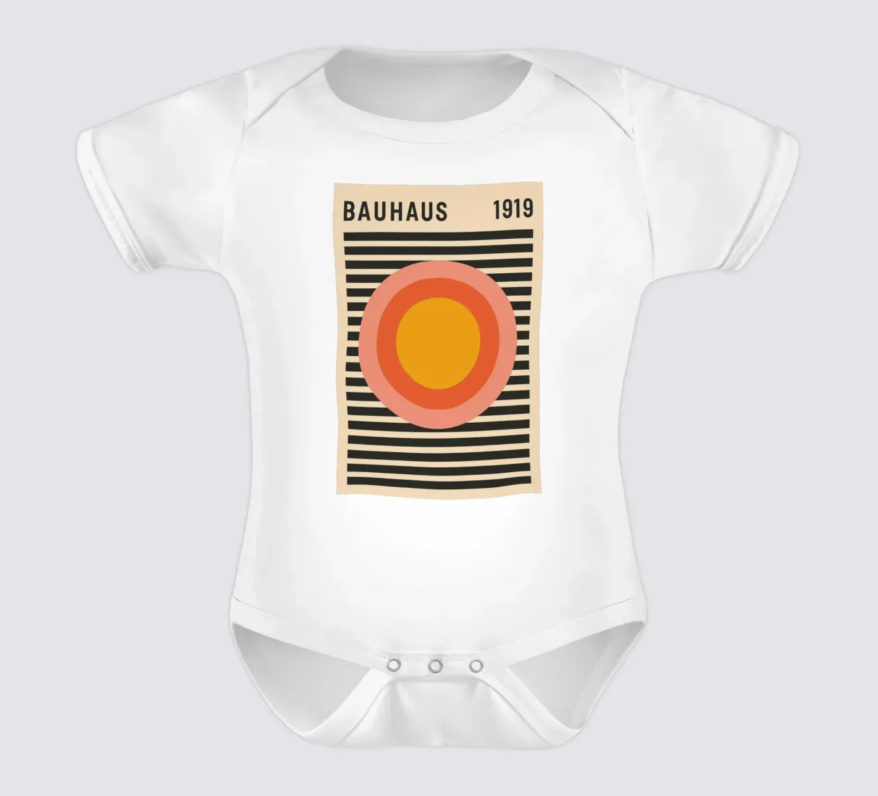 Constructive Color – Bauhaus Formspiel body neonato maniche corte da SMPLE
