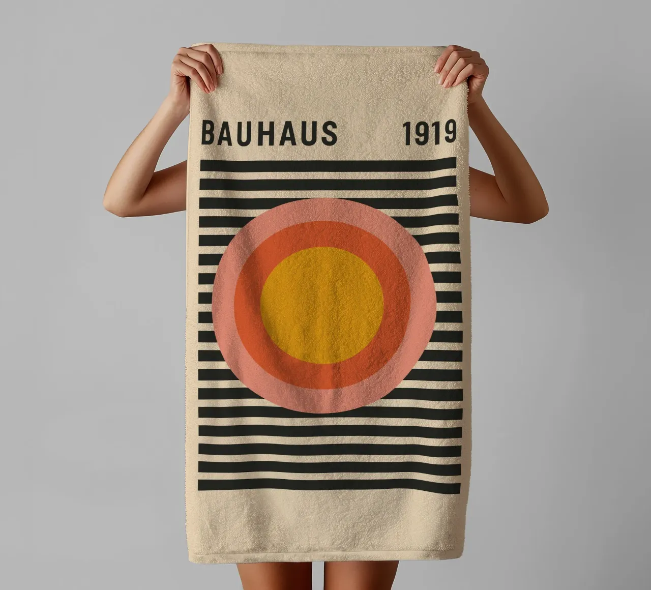 Constructive Color – Bauhaus Formspiel asciugamano da bagno da SMPLE