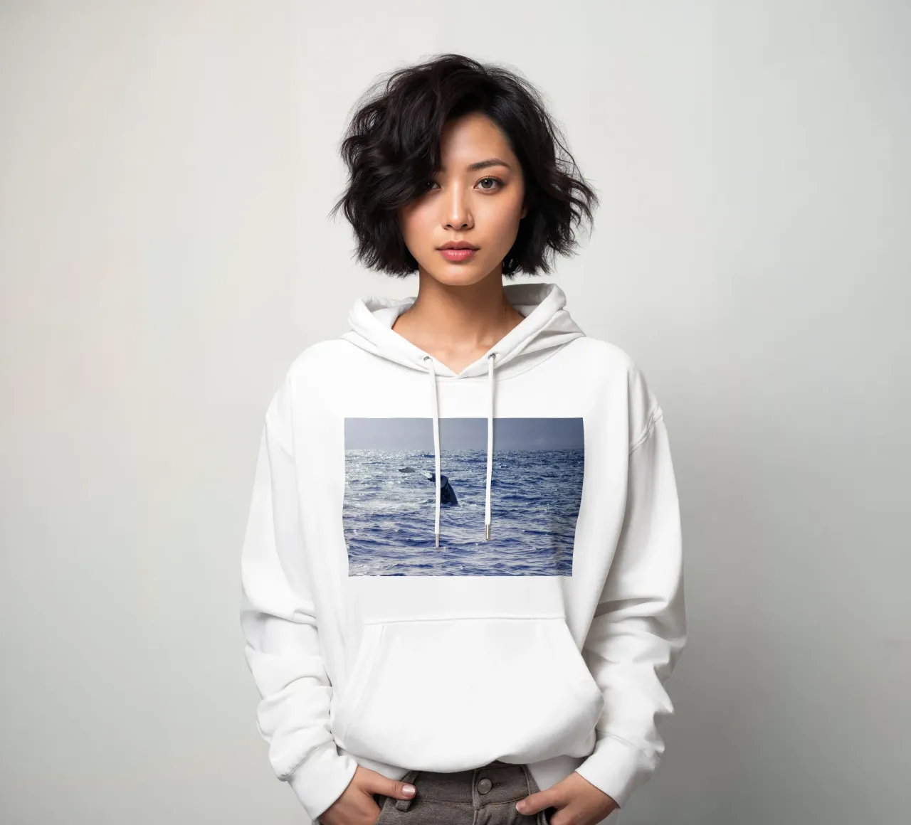L'immersione delle balene 2 felpa con cappuccio da Léa Lefebvre Photography