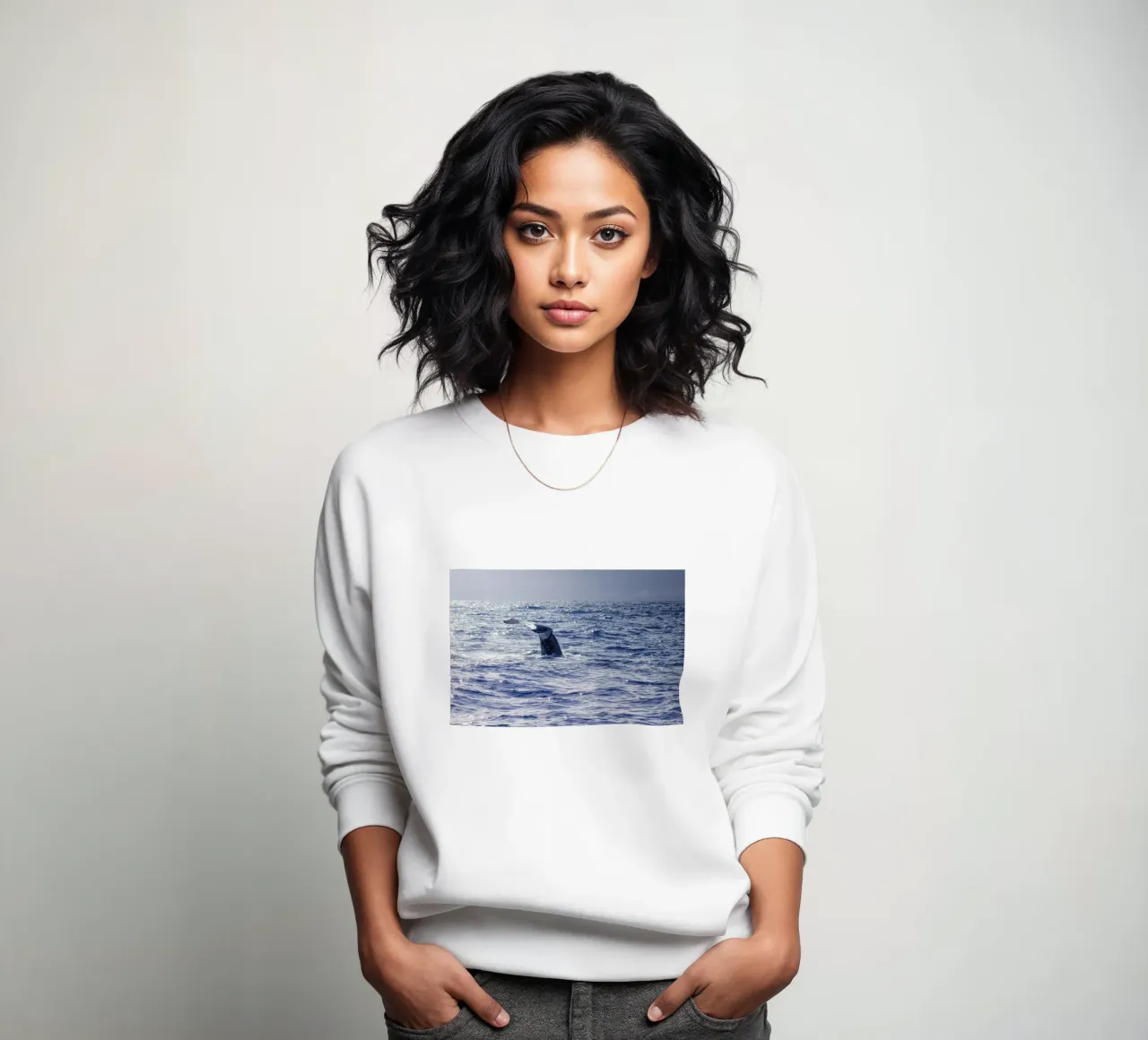 L'immersione delle balene 2 felpa da Léa Lefebvre Photography