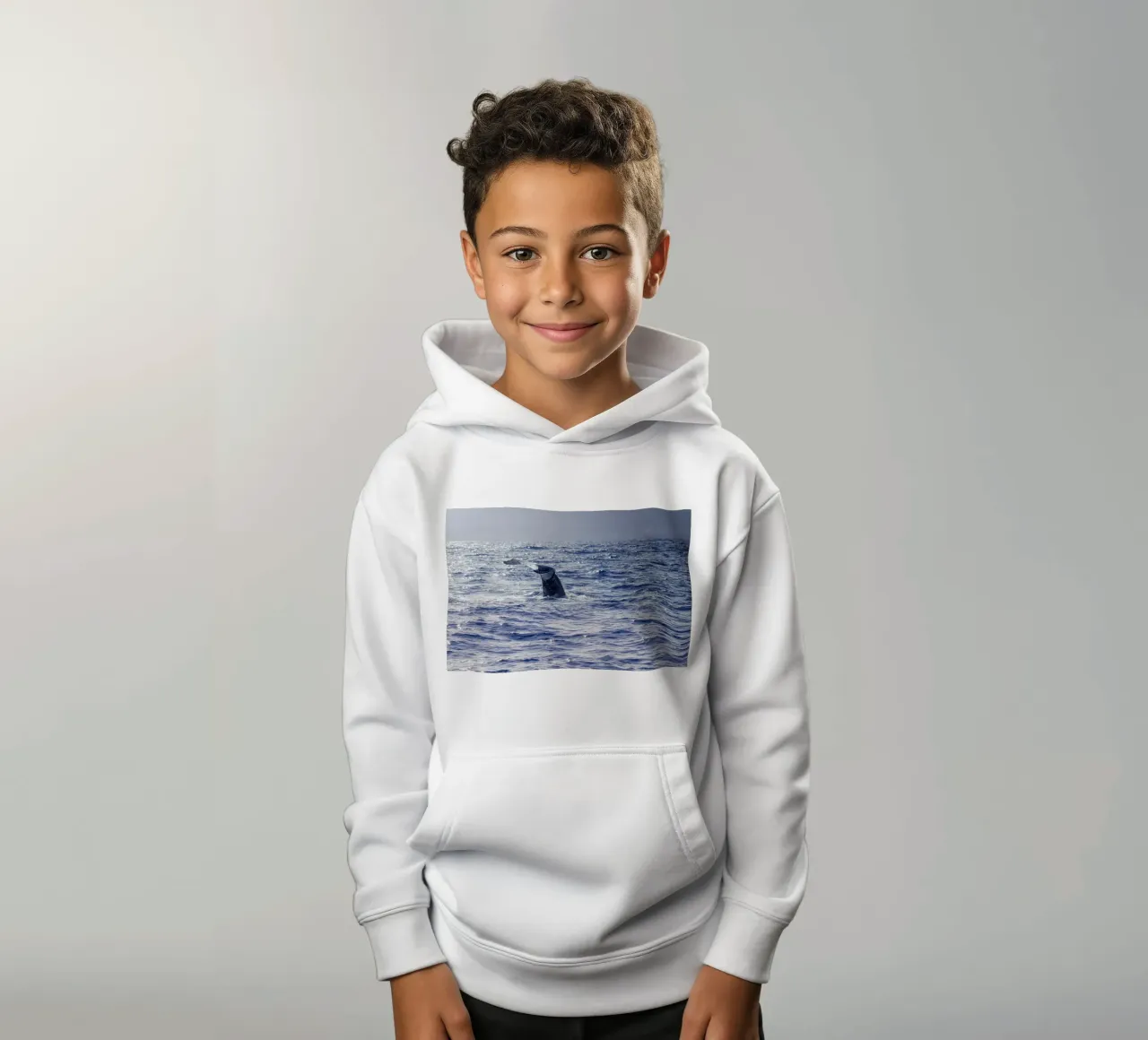 L'immersione delle balene 2 felpa bambino con cappuccio da Léa Lefebvre Photography