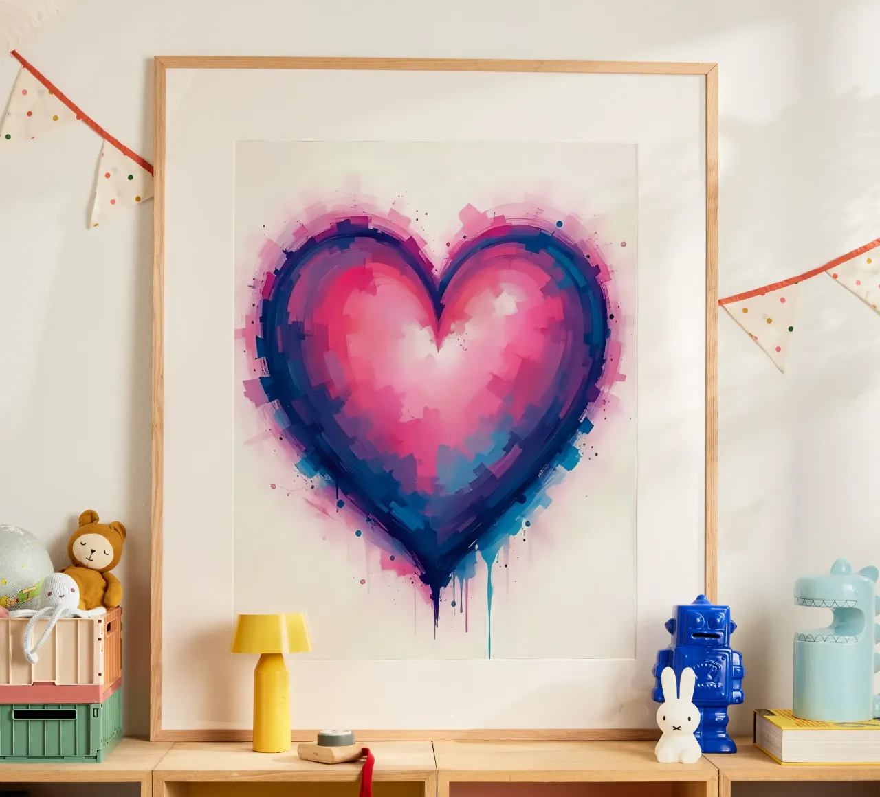 cuore_blu_rosa_viola_2 carta hahnemühle da Pink- und LoveArt by LK