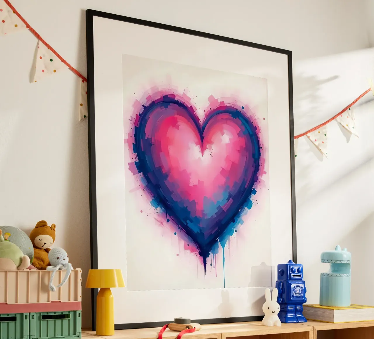 cuore_blu_rosa_viola_2 carta hahnemühle da Pink- und LoveArt by LK