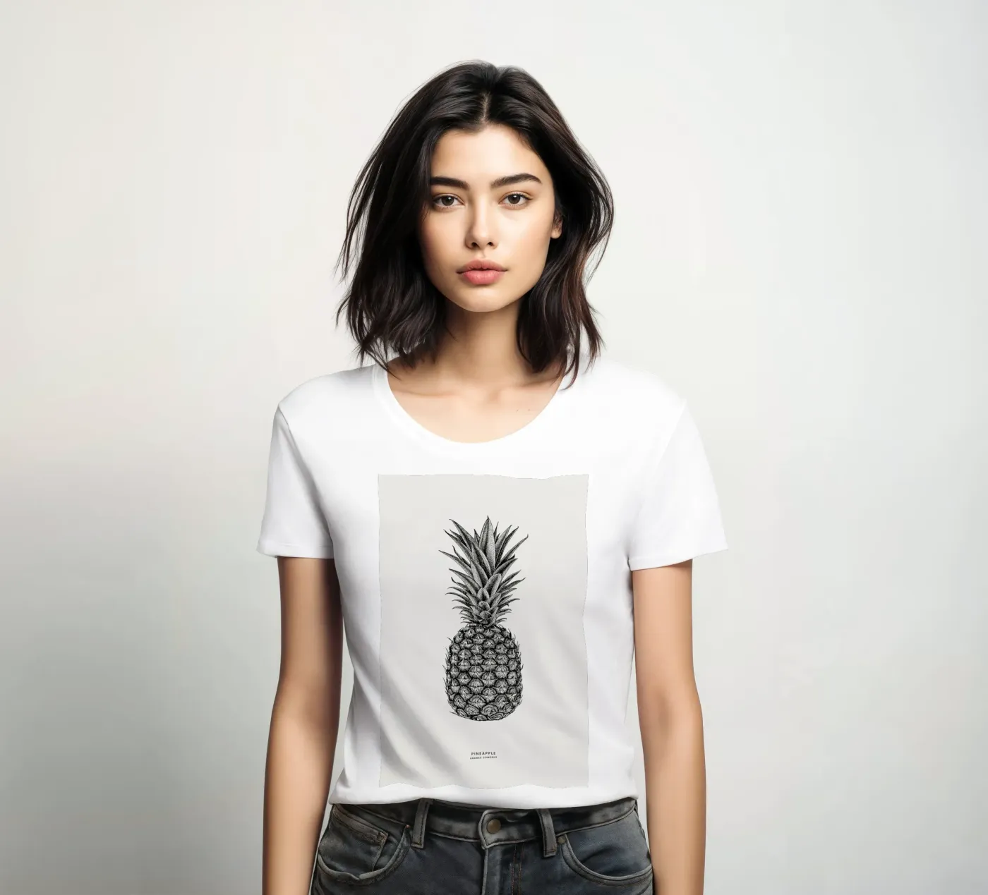 Pineapple t-shirt da donna da Flora & Fauna